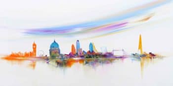 Just Flow by Sara Sherwood - Contemporary Abstract Cityscape Artist London