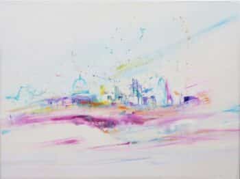 97784 Mountain High White Cityscape depicting London
