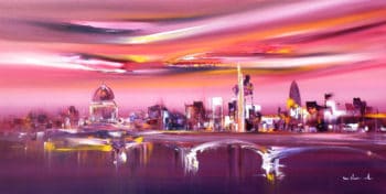 Buy art online from the artist. Art by Sara Sherwood contemporary london abstract cityscape artist.